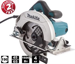 Дисковая пила  HS7611  (1600 Вт / 190*30 мм / 65 мм / Коробка), MAKITA