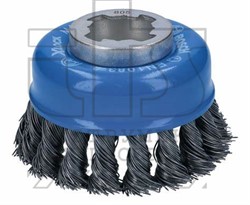 Щетка чашечная 75 мм X-Lock  (пучки / сталь 0,5 мм), BOSCH