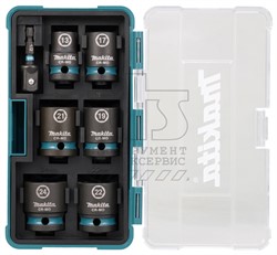 Набор_Головки торцевые ударные 1/2&quot;  13 - 24 мм  Impact Black (7 шт / кейс), MAKITA