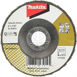 Круг лепестковый  125х22,2 мм  чистая полировка  (вогнутый / стекловолокно), MAKITA - фото 92935