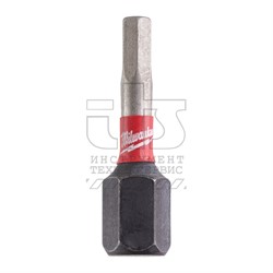 Бита ударная для шуруповёрта MILWAUKEE SHOCKWAVE Hex3 5 25 mm(2шт), AEG