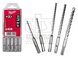 Набор буров SDS-plus MILWAUKEE MX4 (5шт),