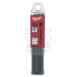 Сверло по металлу HSS-R DIN338  4.0 10шт, MILWAUKEE