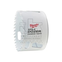 Коронка Bi-Metal Hole Dozer   76x41mm CARBIDE TEETH, MILWAUKEE - фото 95724