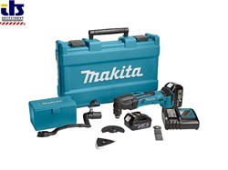 Аккум. многофункциональный инструмент (реноватор) MAKITA DTM 50 RFEX 1 в чем. + набор оснастки (18.0 В, Li-Ion, 2 акк., 3.0 А/ч, 21000 об/мин) (DTM50RFEX1)