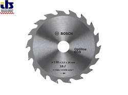 Диск пильный 190х30 мм 24 зуб. по дереву OPTILINE ECO WOOD BOSCH (твердоспл. зуб) (2608641789)