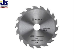 Диск пильный 230х30 мм 48 зуб. по дереву OPTILINE ECO WOOD BOSCH (твердоспл. зуб) (2608641794)
