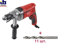 Дрель_ударная_WORTEX_DS_1609_в_кор.__АКЦИЯ_набор_сверл_11шт._11_сверл_по_металлу_в_ПОДАРОК_DS16090004A2