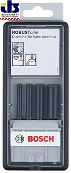 Набор из 4 алмазных свёрл Bosch Robust Line для мокрого сверления 5; 6; 7; 8 mm [2607019881]