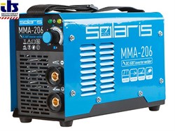 Инвертор сварочный SOLARIS MMA-206 (230В, 20-200 А, электроды диам. 1.6-4.0 мм, вес 3.7 кг) [MMA206]