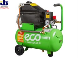 Компрессор ECO AE-251-1 (235 л/мин, 8 атм, коаксиальный, масляный, ресив. 24 л, 220 В, 1.50 кВт) [AE2511]