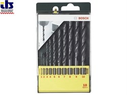 Набор сверл HSS-R (1-10мм) 10шт., BOSCH