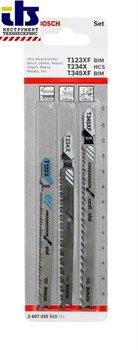 Набор пилок к лобзику  3шт. T308BF/T308BOF ExtraCleanWood, BOSCH