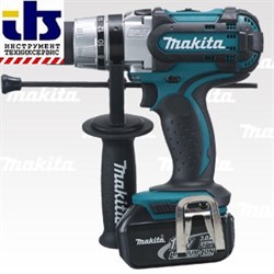 Makita Аккумуляторная ударная дрель-шуруповерт BHP454RFE