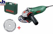 Bosch Угловые шлифмашины PWS 750-125 АКЦИЯ!!! в чемодане + алмазный диск 0603164101
