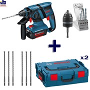 Bosch Аккумуляторный перфоратор GBH 36 V-LI + 2 кейса L-BOXX + оснастка 0611903r08