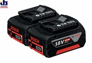 Аккумулятор Комплект аккумуляторов Bosch GBA 18 В 4,0 А*ч M-C [1600Z00042]