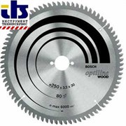 Диск для циркулярных ручных пил Bosch Optiline Eco 254-30 80 [2608641796]