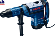 BOSCH GBH 8-45 D Перфоратор SDS-MAX электрический 1500 Вт, сила удара-12.5 Дж, число ударов - 1380-2760, бетон/полая коронка кирпич-45/150 дополнительная рукоятка, ограничитель глубины, чемодан.