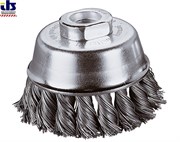 Щетка чашечная проволочная плетенная 75мм M14 INOX