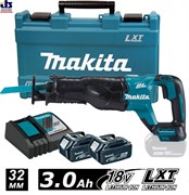 Ножовка DJR186RFE аккумуляторная 2*3,0 Ah, MAKITA