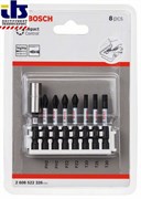 Impact Control Ударные биты PH2 (-2-), PZ2 (-2-), T20, T25, T30 + магнитный держатель, BOSCH