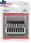 Набор ударных бит Impact Control BOSCH PH1, PH2 (3шт), PH3, PZ2 (2шт), PZ3 [2608522328]