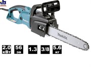 Пила цепная,2000Вт,шина-35см,шаг-3\8&quot;,паз-1.3мм, 5.5кг,кор,продольное расположение двигателя, гаечное крепление крышки натяжителя