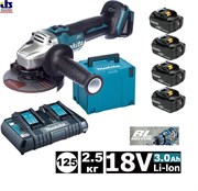 Угловая шлифмашина аккумуляторная Makita DGA504ZXA (DGA 504 ZXA) (198831-0)