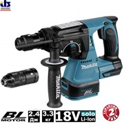 Перфоратор SDS-plus DHR243Z BL motor аккумуляторный 18 В/2.4 Дж без АКБи ЗУ, MAKITA