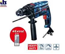 Дрель ударная BOSCH GSB 16 RE в чем. + набор сверл (750 Вт, патрон БЗП, 1 скор.) (0615990L2N)