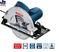 Пила дисковая BOSCH GKS 235 Turbo Professional (2050 Вт, пропил 85 мм, диск 235*30, вес 7.5 кг) (06015A2001)