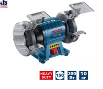 BOSCH GBG 35-15 Точило профессиональное с двумя шлифкругами 350 Вт, 3000 об/мин, 150x20x20 круг, зернистость 24 и 60