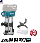 MAKITA DRT50Z SOLO Фрезер кромочный в кор. (18.0 В, цанга 8 мм, 0-30000 об/мин, без аккумуляторов)