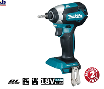 MAKITA DTD153Z Шуруповерт ударный аккумуляторный в кор. BlMotor 18V,170 Нм, 0-3400об\м, 6-ти гр1\4&quot;