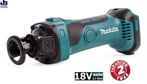 MAKITA DCO180Z Фрезер-гипсорез ак,18В,Li-ion,30000об\м,цанга-3.18\6.35мм,1.4кг,кор,б\ак и з\у