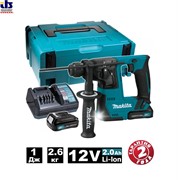 Аккумуляторный перфоратор MAKITA HR140DWAJ в кейсе (10.8 В, 2 акк., 2.0 А/ч Li-Ion, 1.0 Дж, вес 1.9 кг,) (HR 140 DWAJ)