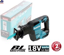 Пила сабельная аккумуляторная Makita DJR188Z (б\щ,18В,Li-ion,0-3000об\м,х-20мм,рез-255мм,2.6кг,кор,подсветка,н-р пилок,б\ак,з\у, Вертикальный двигатель, компактный корпус)