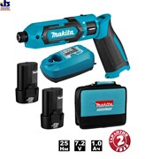Шуруповерт TD022DSE аккумуляторный   7,2В 25Нм 2х1Ач, MAKITA