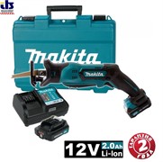 Пила сабельная Makita JR105DWAE (12В, 2х2Ач, 0-3300об\м, ход-13мм, рез-50мм,1.3кг, чем, подсв.) (JR 105 DWAE)