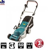 Газонокосилка электрическая Makita ELM4121 (1,6кВт, сталь дека 41см,сбор травы в травосборн 50л,мульчир,инд заполнения) (ELM 4121)