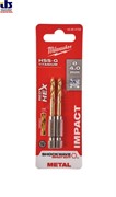 Сверло по металлу SWave HSS-G Ti. 4mm -2pcs, MILWAUKEE