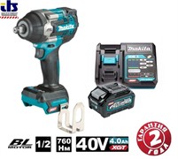 Гайковерт Makita TW007GZX1  аккумуляторный  (40V, 1*4,0Ah+DC40RA ,коробка)