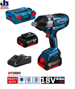 Гайковерт  GDS 18V-1050 H  аккумуляторный  (1050Nm / 2*8.0Ah ProCORE / L-Boxx), BOSCH