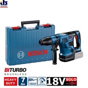 BOSCH GBH 18V-36 C SOLO Перфоратор в чемодане 18V SDS-MAX, BiTurbo, Brushless, Connectivity. 18V, 7.0 Дж, в бетоне до 36 мм, 2 режима (перфоратор + долбление)