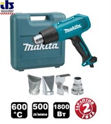 Термовоздуходувка Makita HG6030K  (1800Вт / 50-600° / 4 насадки) (HG 6030 K)