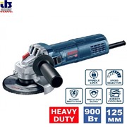 BOSCH GWS 9-125 S Углошлифмашина (900 Вт, 2800-11000 об/мин, 125 мм, 0601396102)