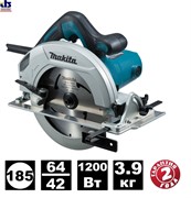 Циркулярная пила MAKITA HS 7600 в кор. (1200 Вт, 185х30 мм, до 64 мм) 