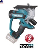 Пила аккумуляторная Makita SD 100 DZ (для гипсокартона, дерева,12В,0-6000об\м,ход-6мм,рез 30 мм Гипсокартон, 15мм дерево,1.6кг,кор,б\акк и з\у)
