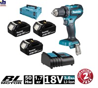 Дрель-шуруповерт аккумуляторная MAKITA DDF 485 RF3J 